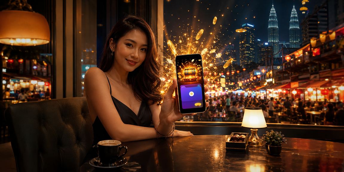 Pengguna di Kuala Lumpur menggunakan aplikasi kasino gt7